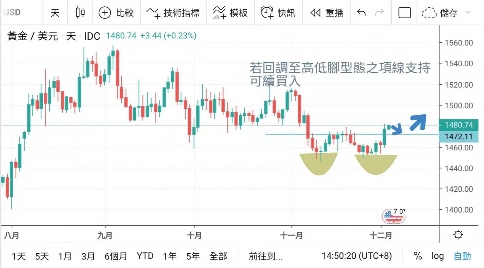 股市如期下挫 金價飊升
